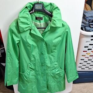 dennis basso Green Button-Up Jacket